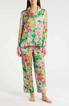 In the Greenhouse Satin Pajamas