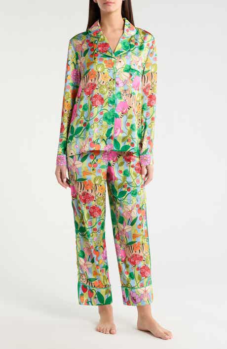 In the Greenhouse Satin Pajamas
