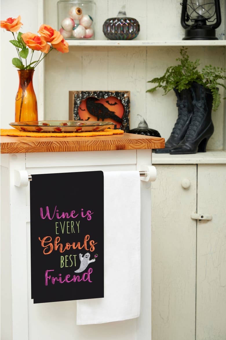 Ghouls Best Friend Towel, Alternate, color, Black