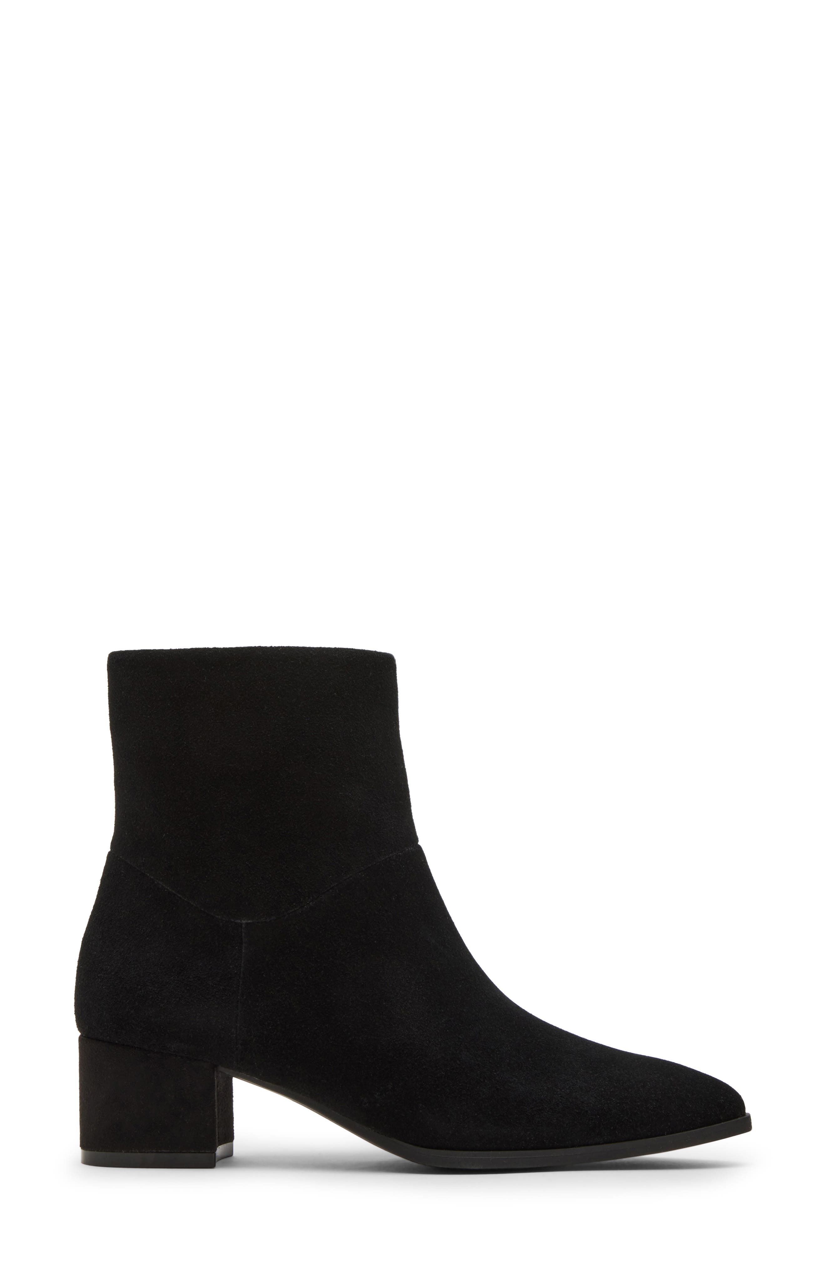 Blondo Amy Waterproof Ankle Bootie, Alternate, color, Black Suede