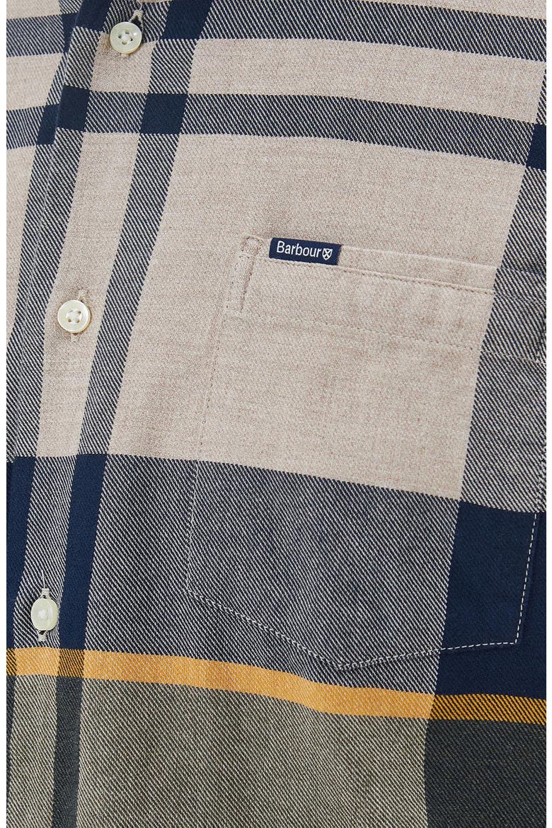 Dunoon Plaid Button-Down Shirt, Alternate, color, FOREST MIST