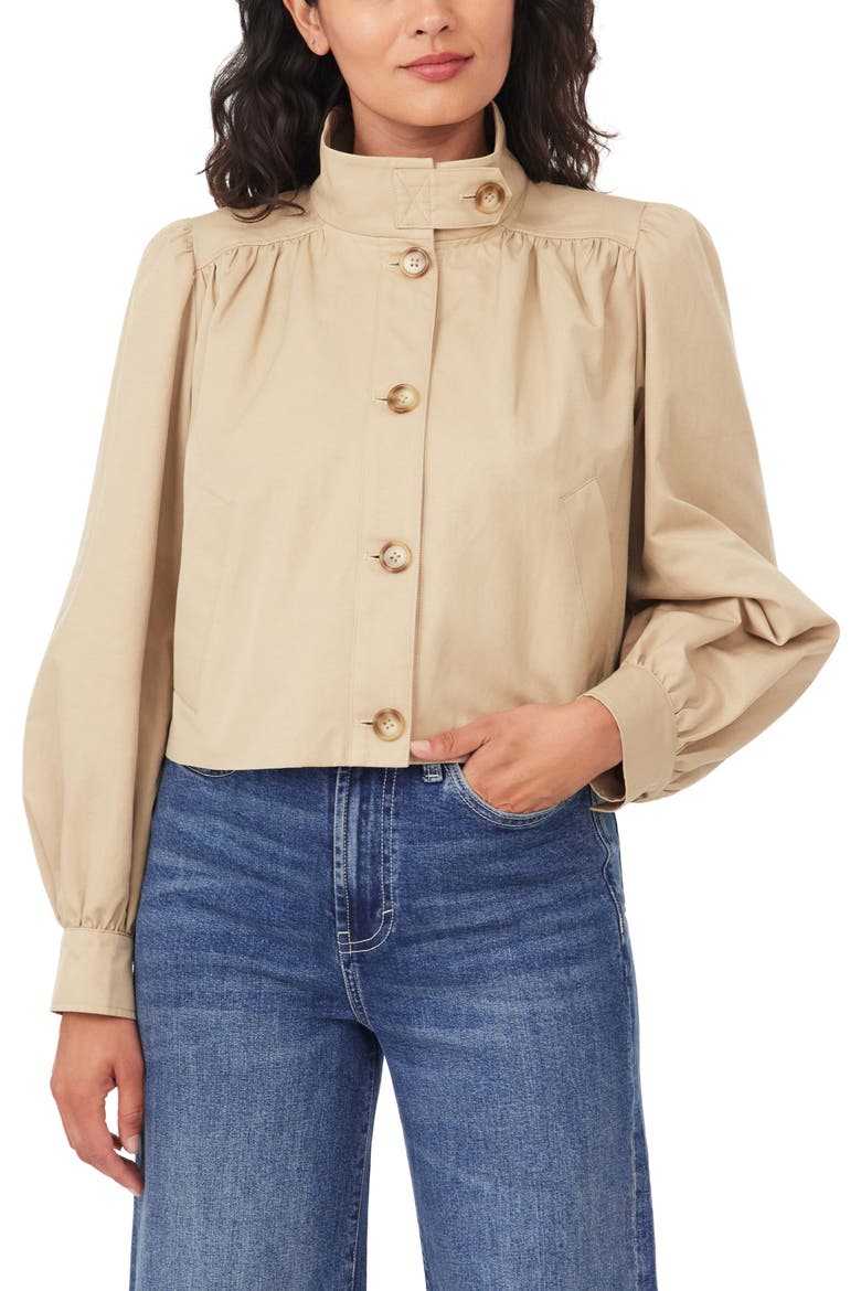 Crop Swing Jacket, Alternate, color, BRITISH TAN