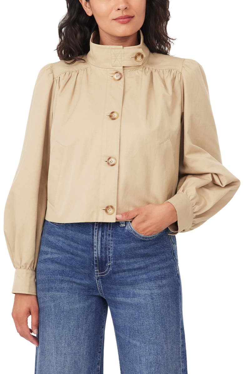 Habitual Crop Swing Jacket, Alternate, color, British Tan