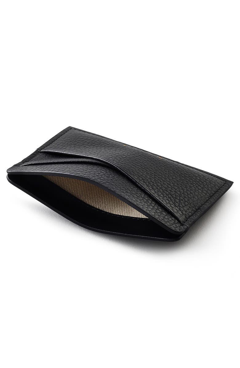 Radley Alpha Road Small Leather Card Holder, Alternate, color, Black