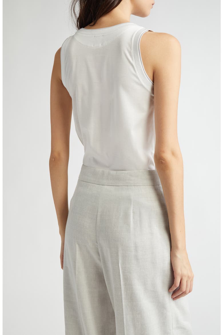 Cotton Tank, Alternate, color, WHITE AND PEARL