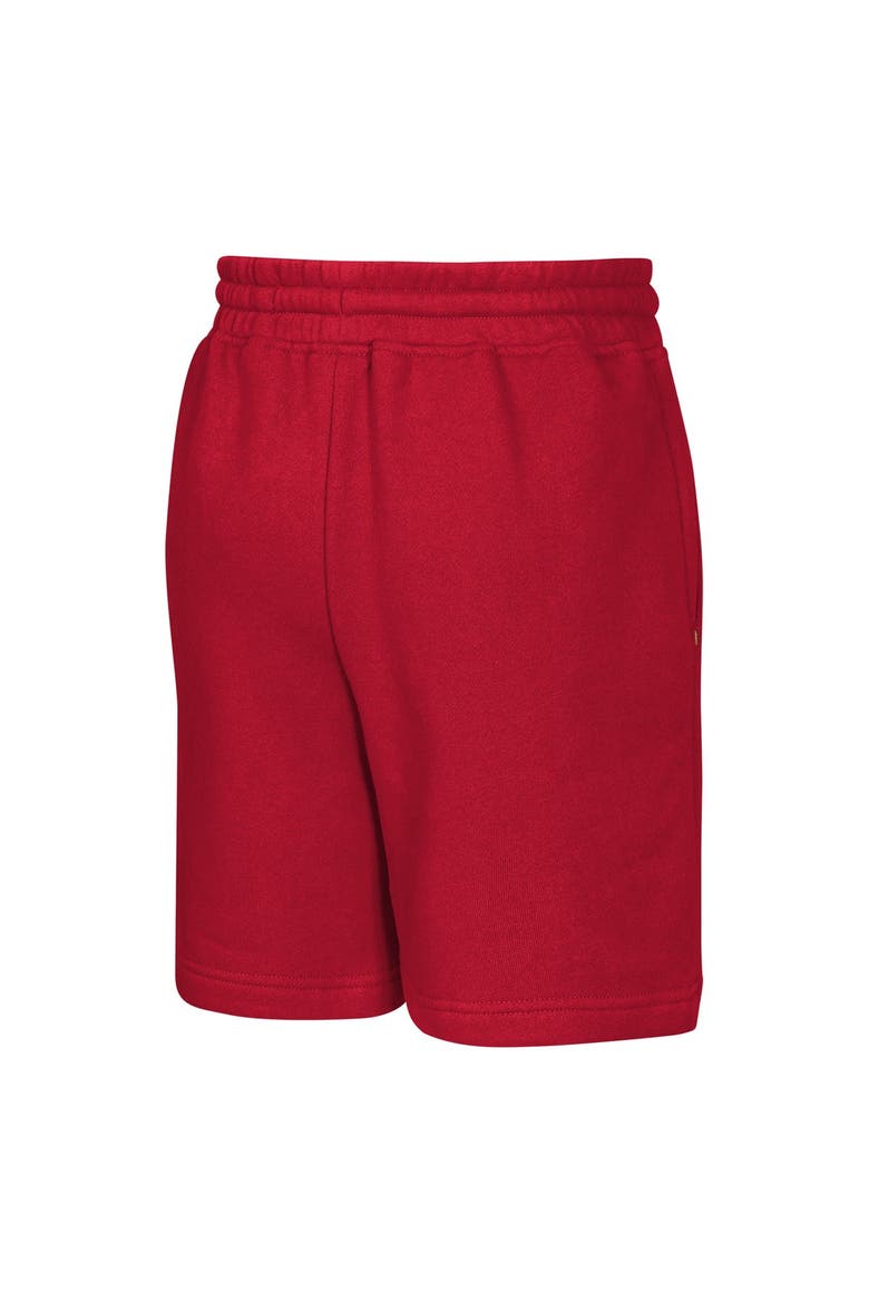 Youth Outerstuff  Scarlet San Francisco 49ers Audible Fleece Shorts, Alternate, color, Scarlet