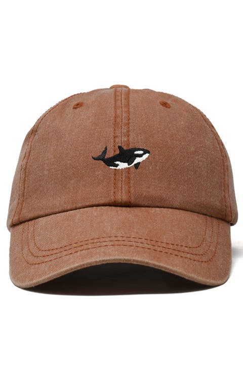 Killer Whale Embroidered Dad Hat