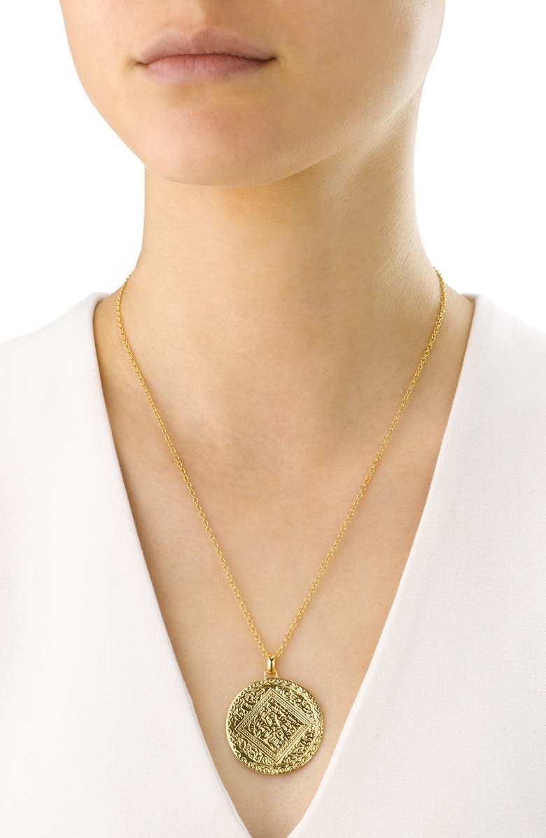 Monica Vinader Marie Reversible Pendant Charm, Alternate, color, 