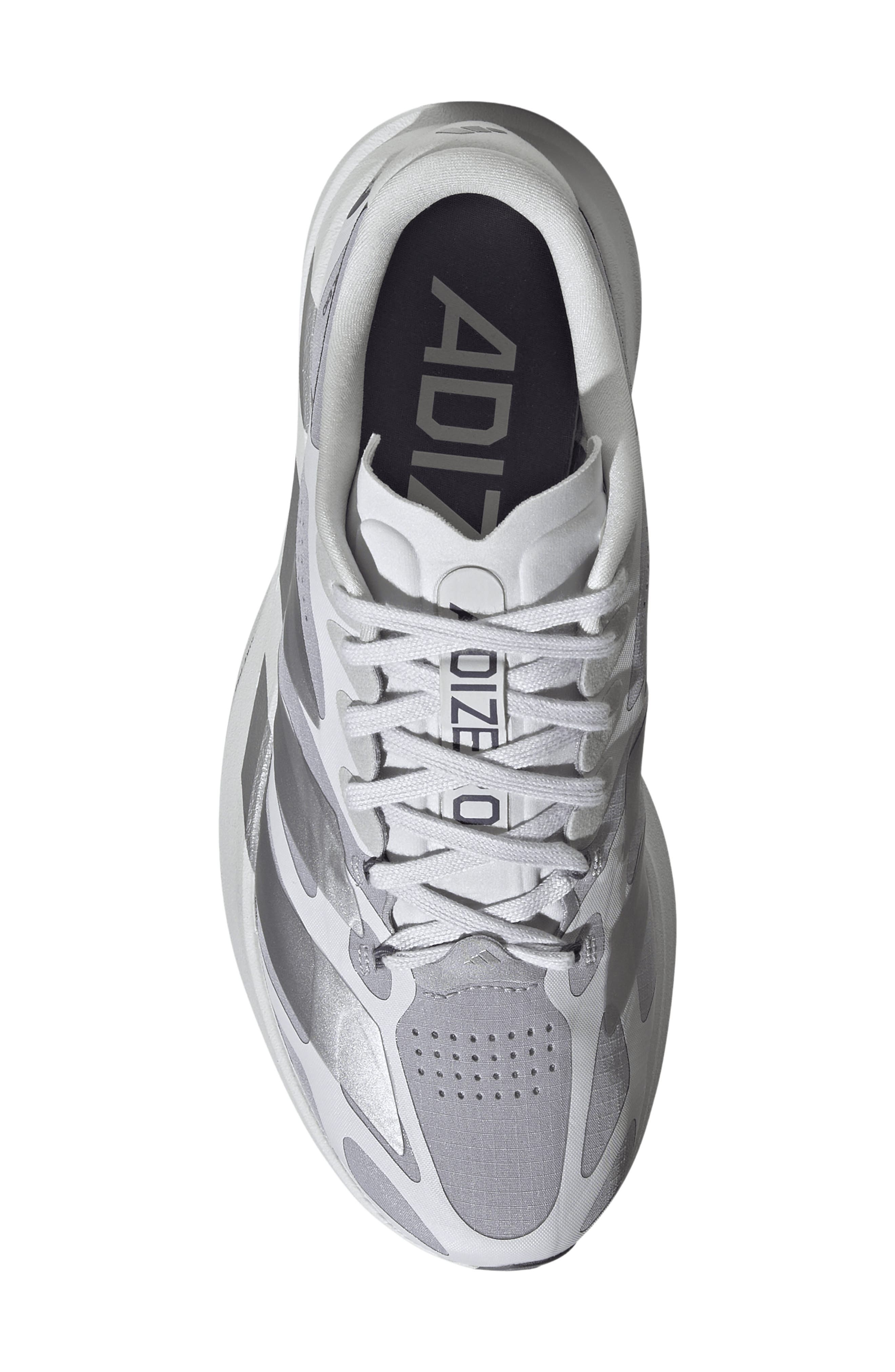 Adizero Evo SL Running Shoe, Alternate, color, GLORY GREY/SILVER/GREY