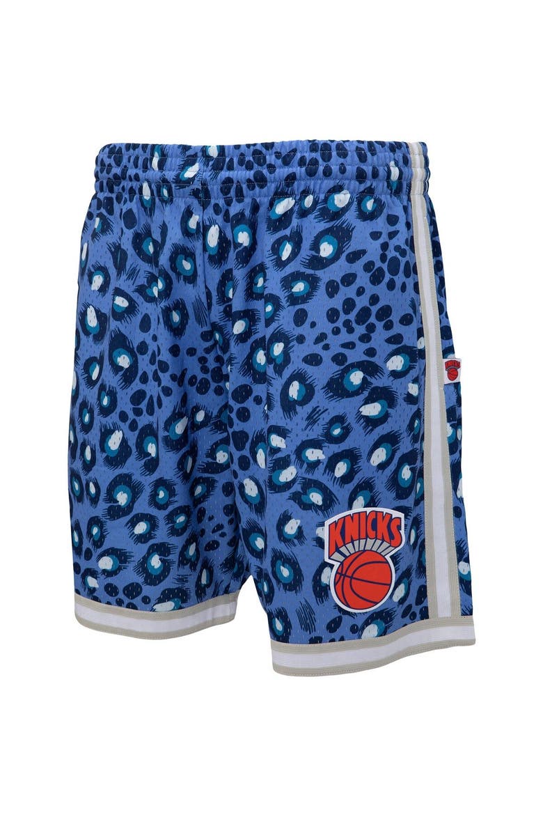 Men's Mitchell & Ness x Uninterrupted Blue/White New York Knicks Hardwood Classics Swingman Shorts, Alternate, color, Blue