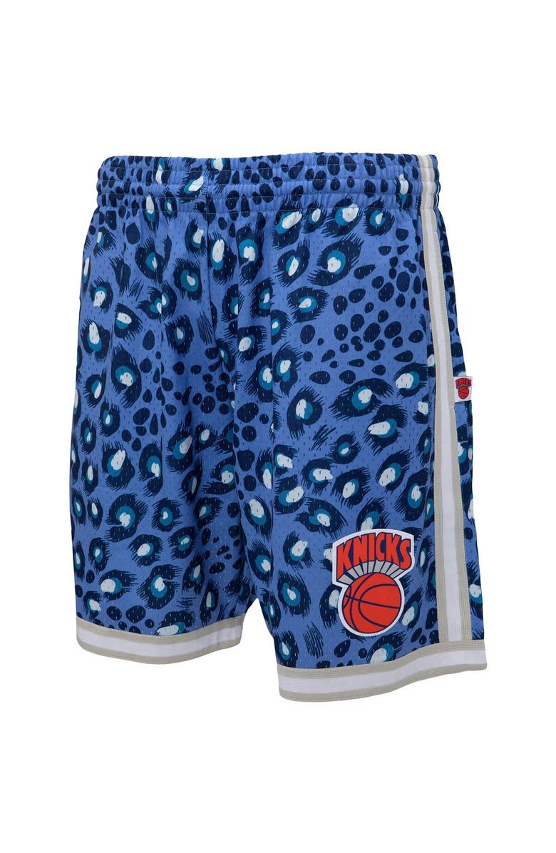 Mitchell & Ness Men's Mitchell & Ness x Uninterrupted Blue/White New York Knicks Hardwood Classics Swingman Shorts, Alternate, color, Blue