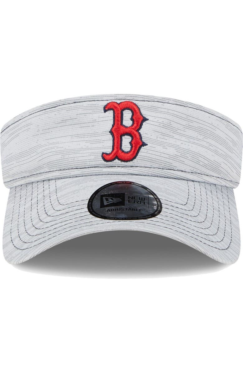 New Era Men's New Era  Gray Boston Red Sox Adjustable Visor, Alternate, color, 
