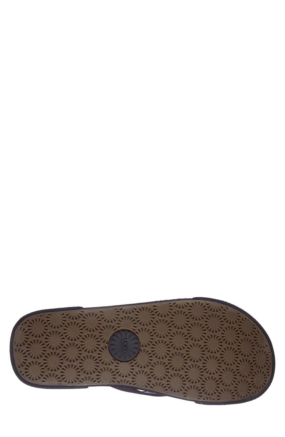 UGG<sup>®</sup> 'Bennison II' Leather Flip Flop, Alternate, color, 
