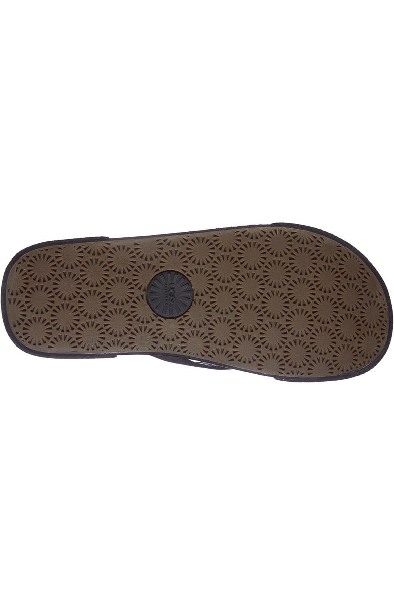UGG<sup>®</sup> 'Bennison II' Leather Flip Flop, Alternate, color,