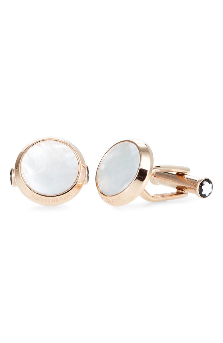 Montblanc Mother-of-Pearl Cuff Links, Main, color, Mother Of Pearl