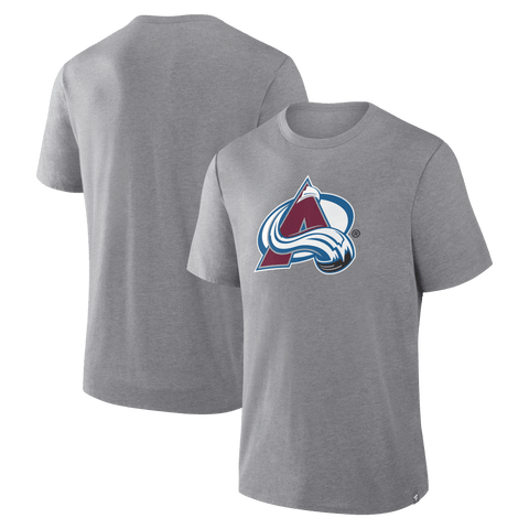 Men's Fanatics Heather Gray Colorado Avalanche Elevated Tri-Blend T-Shirt