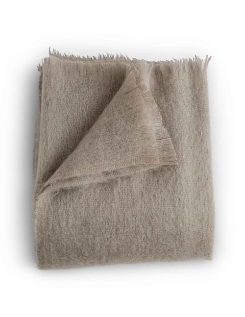 Evangeline Mohair Throws In Gray