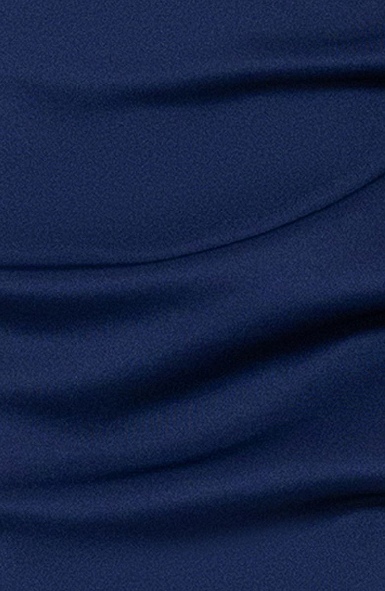 Betsy & Adam Ruffle Sleeve Scuba Crepe Cocktail Sheath Dress, Alternate, color, Navy