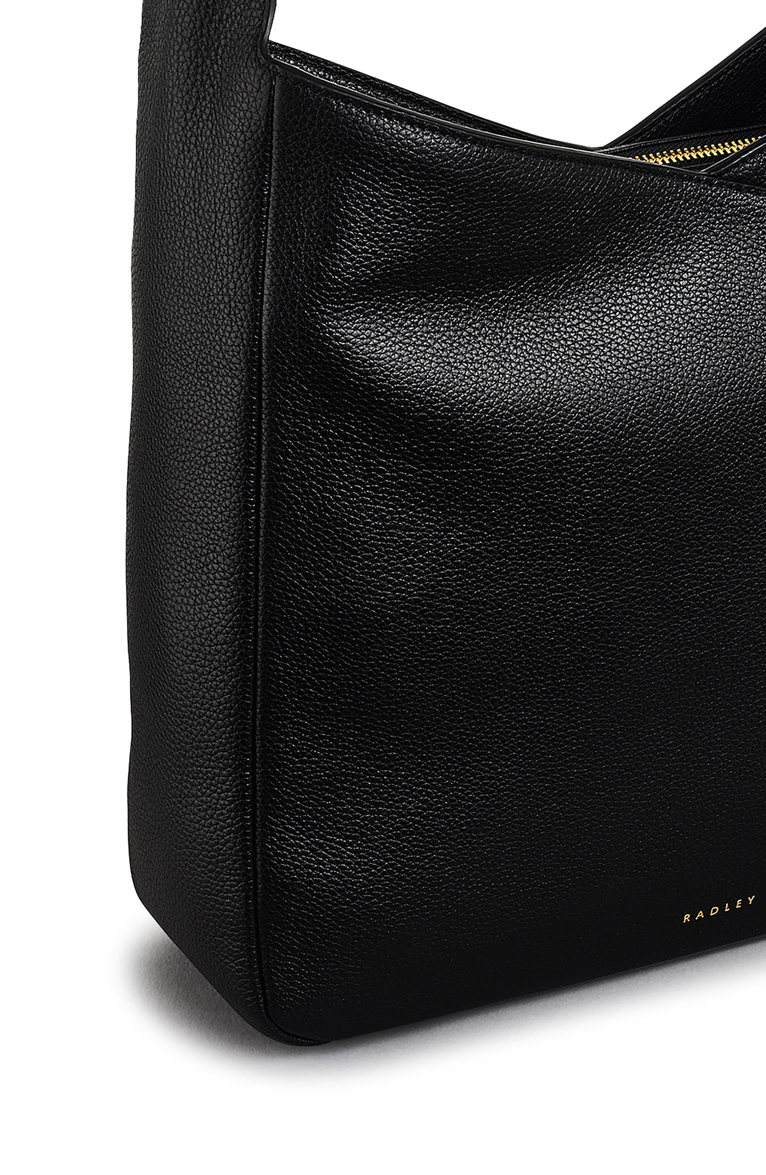 Radley Alpha Road Medium Top Zip Shoulder Bag, Alternate, color, Black