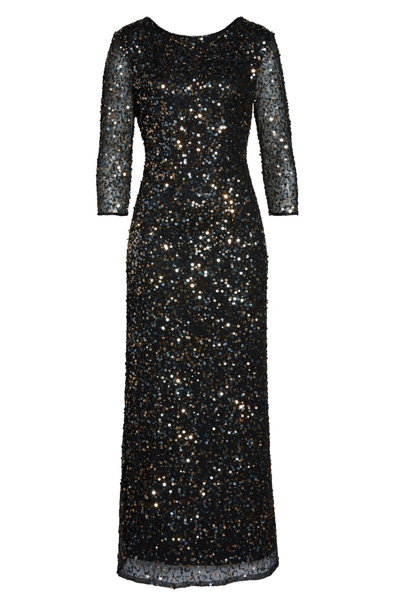 Pisarro Nights Sequin Mesh Gown, Alternate, color, 