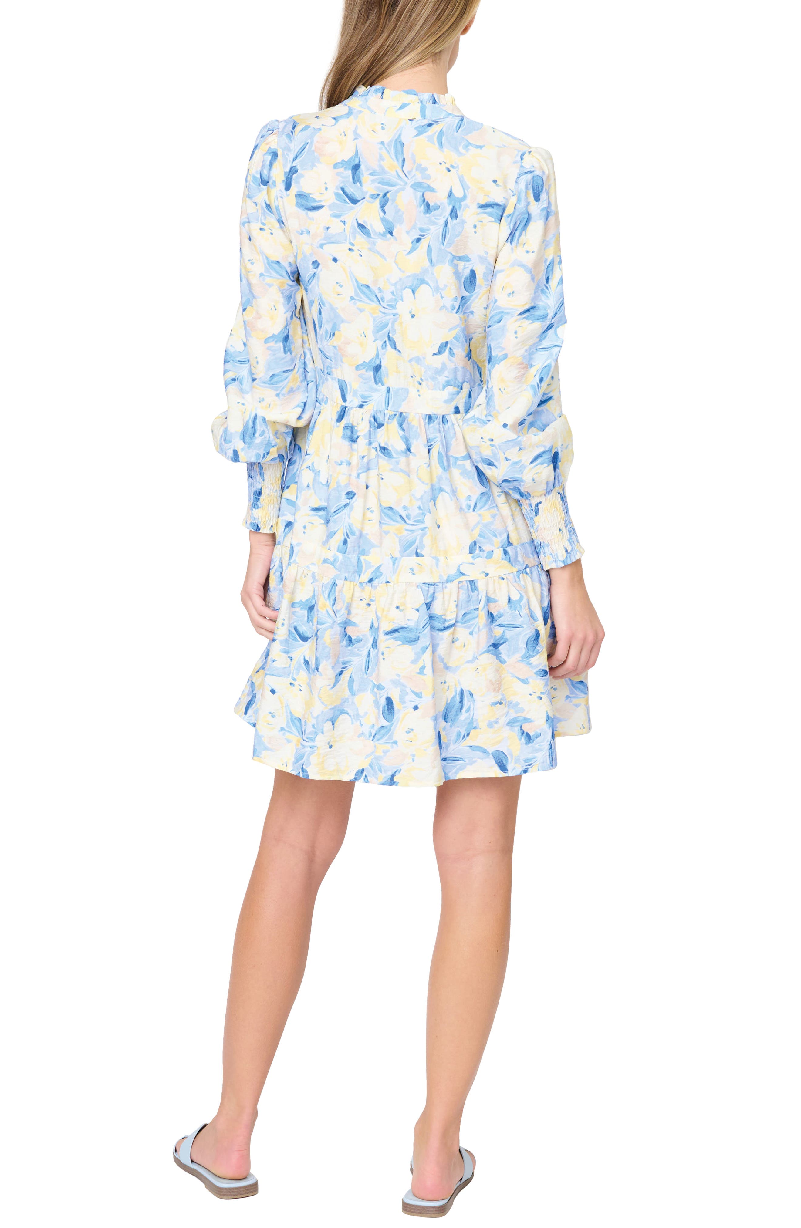 Decked Out Print Long Sleeve Dress - image 2
