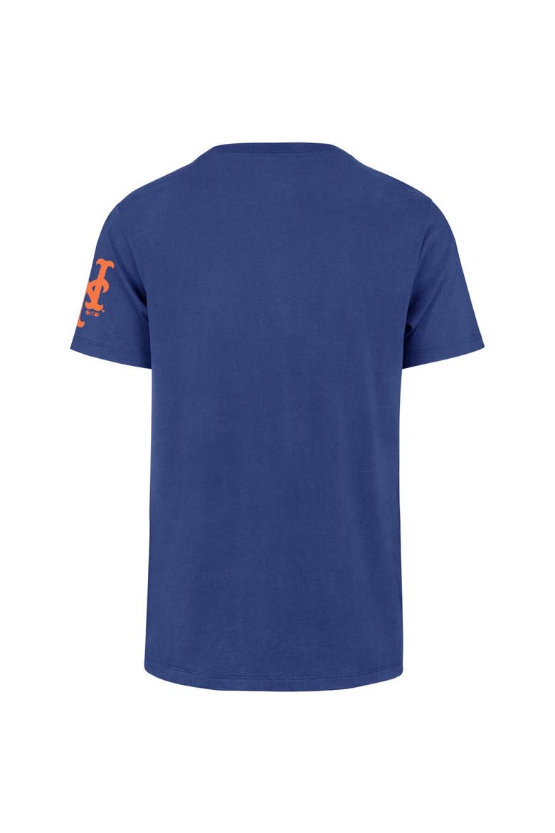 Men's '47  Royal New York Mets Upside Down Two-Peat Franklin T-Shirt, Alternate, color, Royal