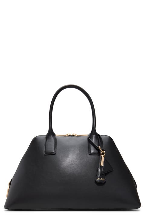 Malakai Faux Leather Top Handle Bag