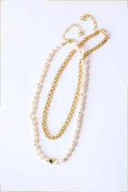 Classicharms Ella Freshwater Pearl Necklace Set