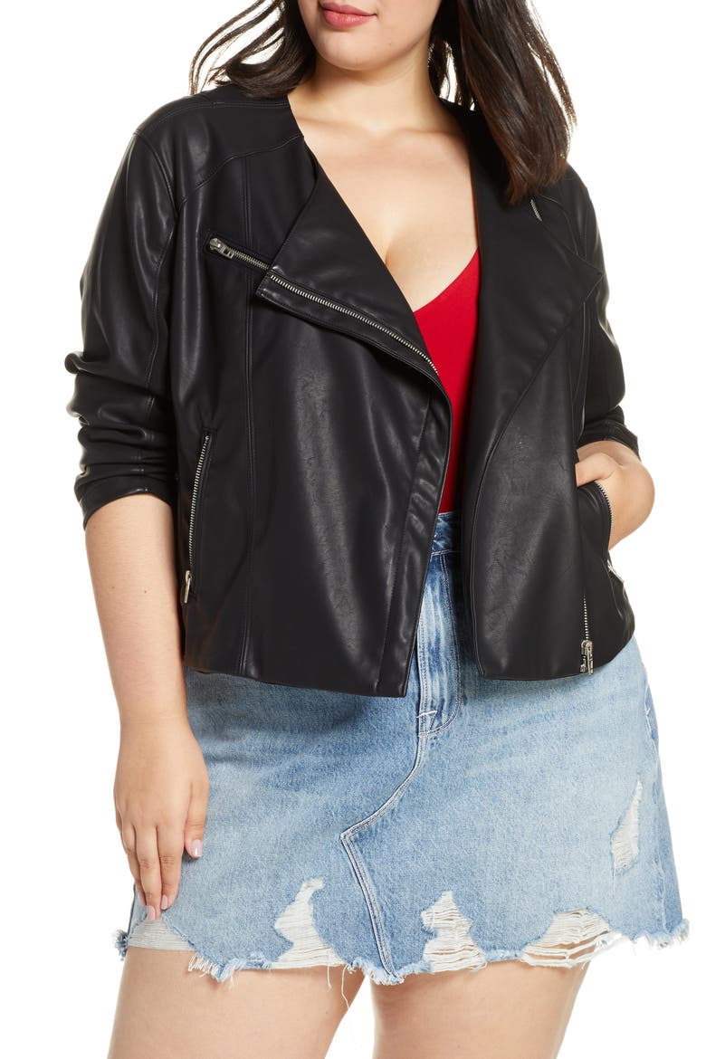 RECORD BREAKER COLLARLESS MOTO, Main, color, MOONLIGHTING/ BLACK