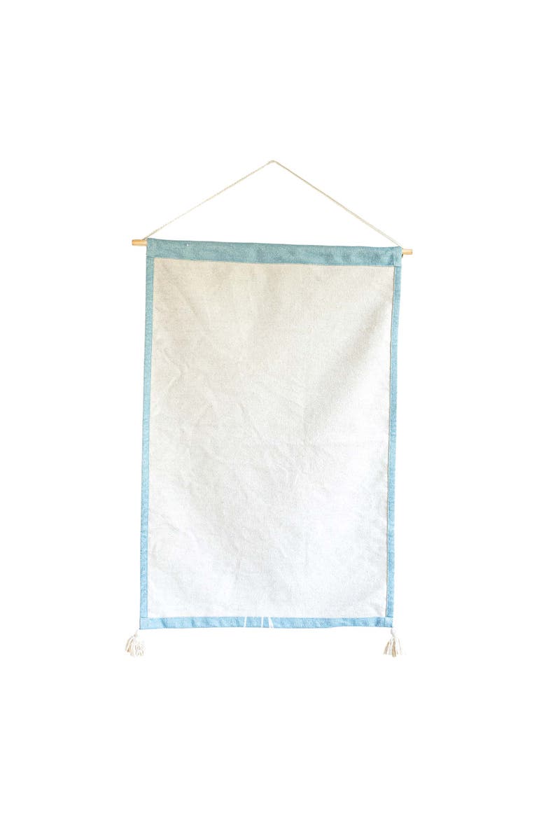 Pampas Grass Tapestry Blue Cotton, Alternate, color, Blue