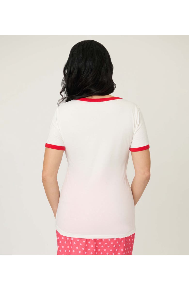 Unique Vintage Ringer Graphic Tee, Alternate, color, White & Red Trim