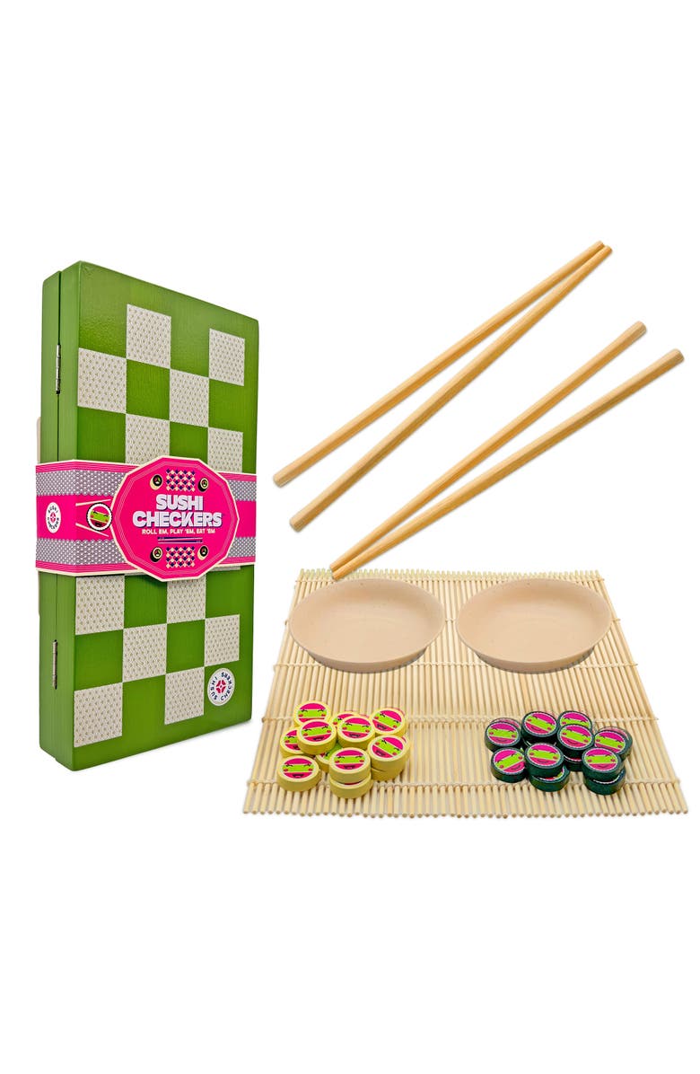 Project Genius Sushi Checkers Game & Sushi Making Set, Main, color, Multicolored