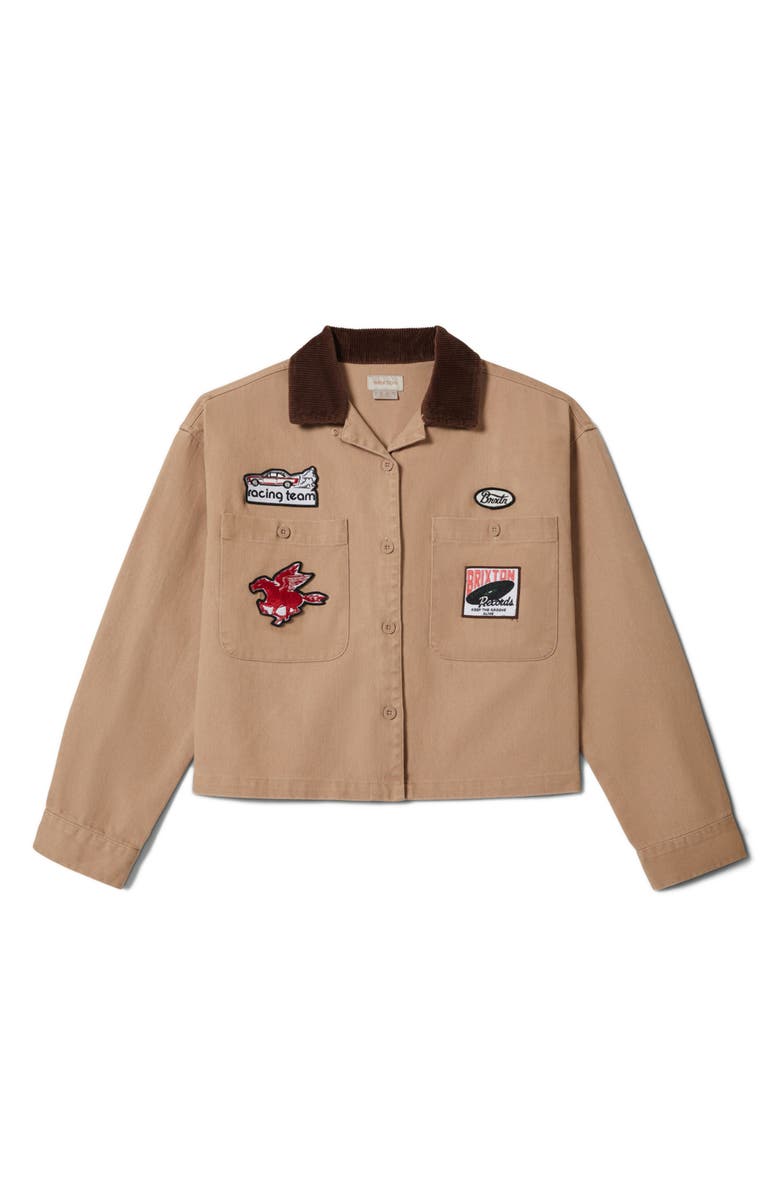 Brixton Utopia Patchwork Overshirt, Main, color,