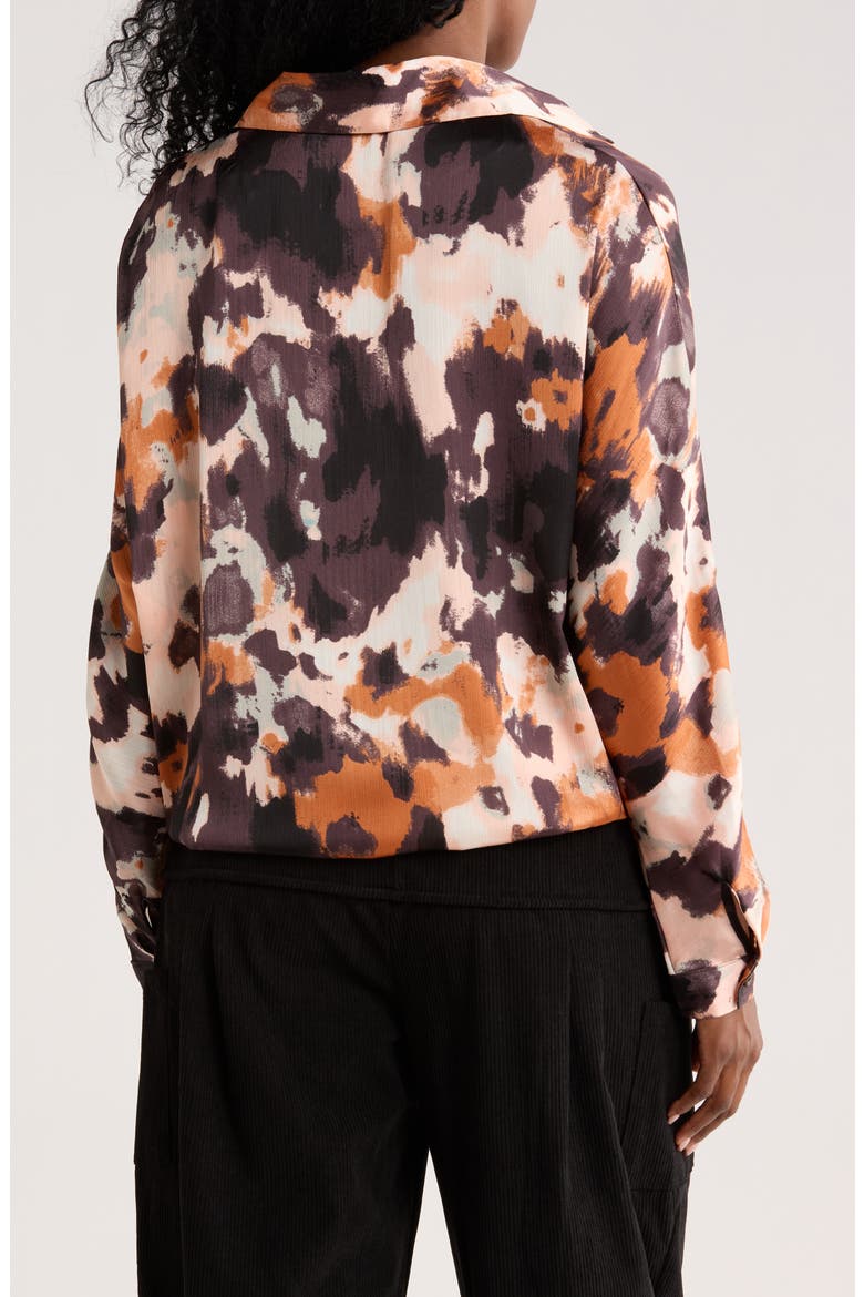 Ruched Front Top, Alternate, color, RUST