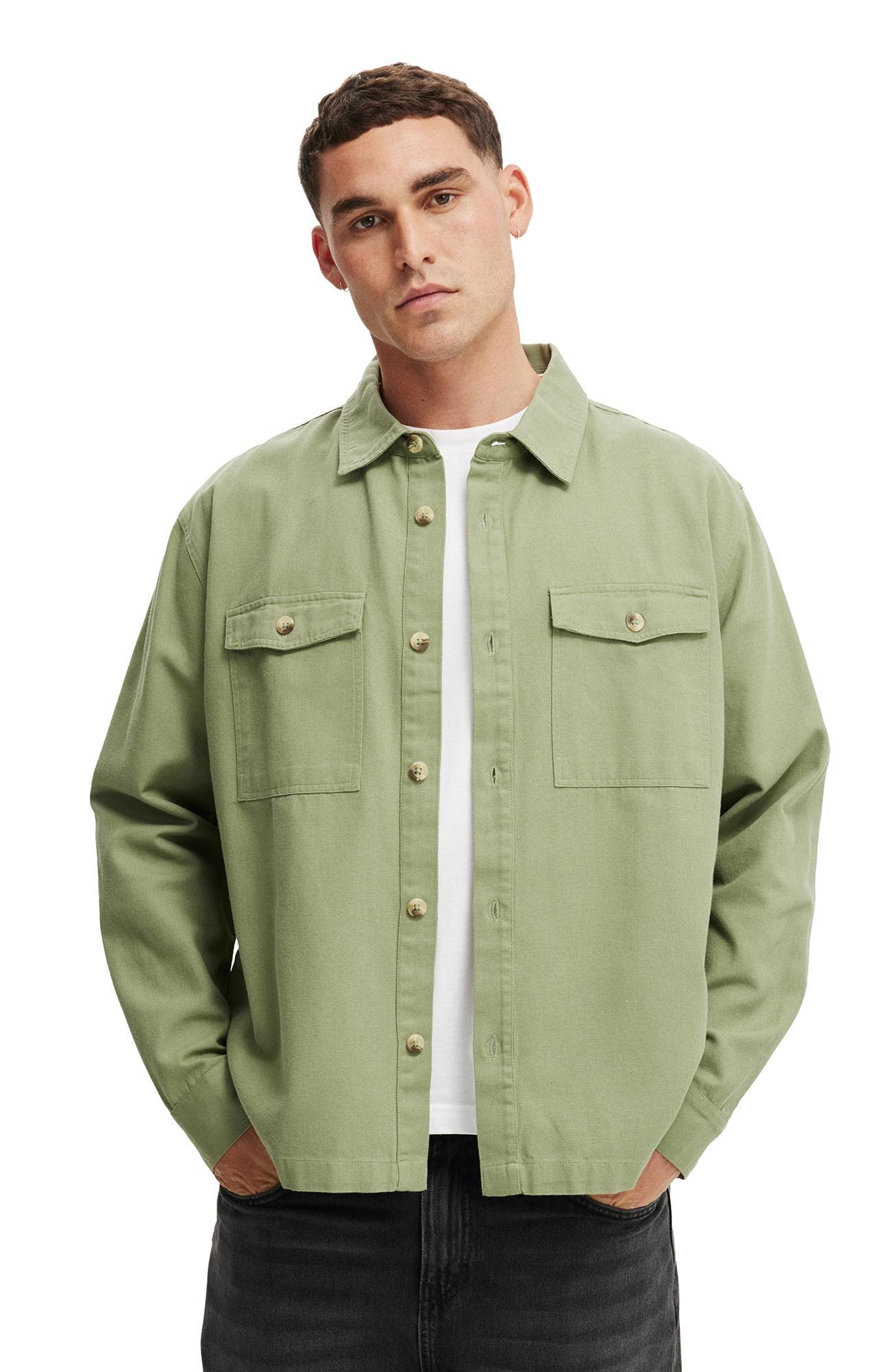 Men's Boxy Overshirt - image 3