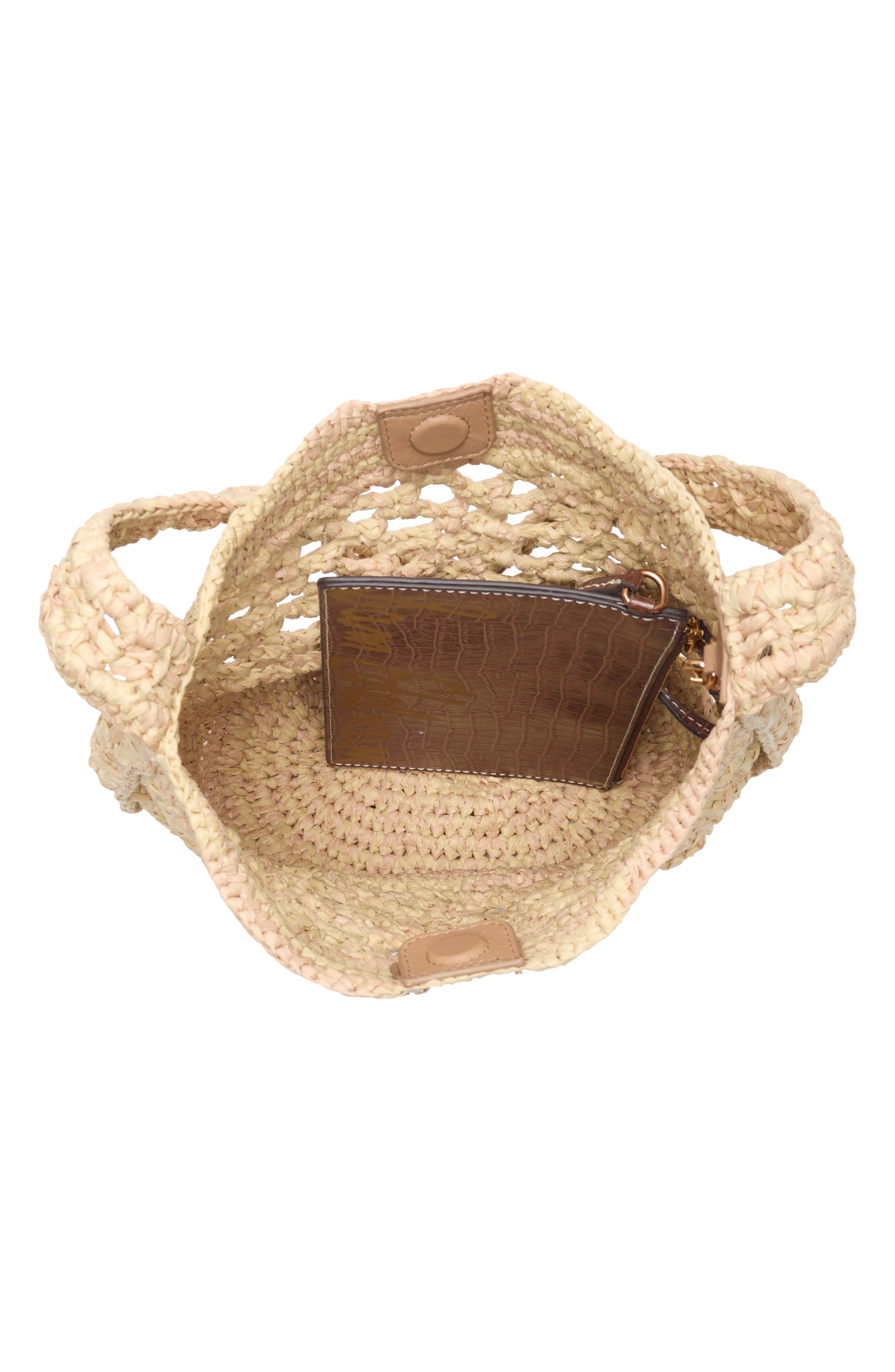 Remi Raffia Bucket Bag, Alternate, color, NATURAL