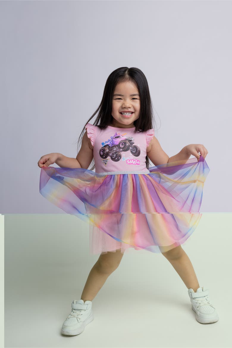 Sparkle Smash Tutu Dress, Alternate, color, Sparkle Smash Pink