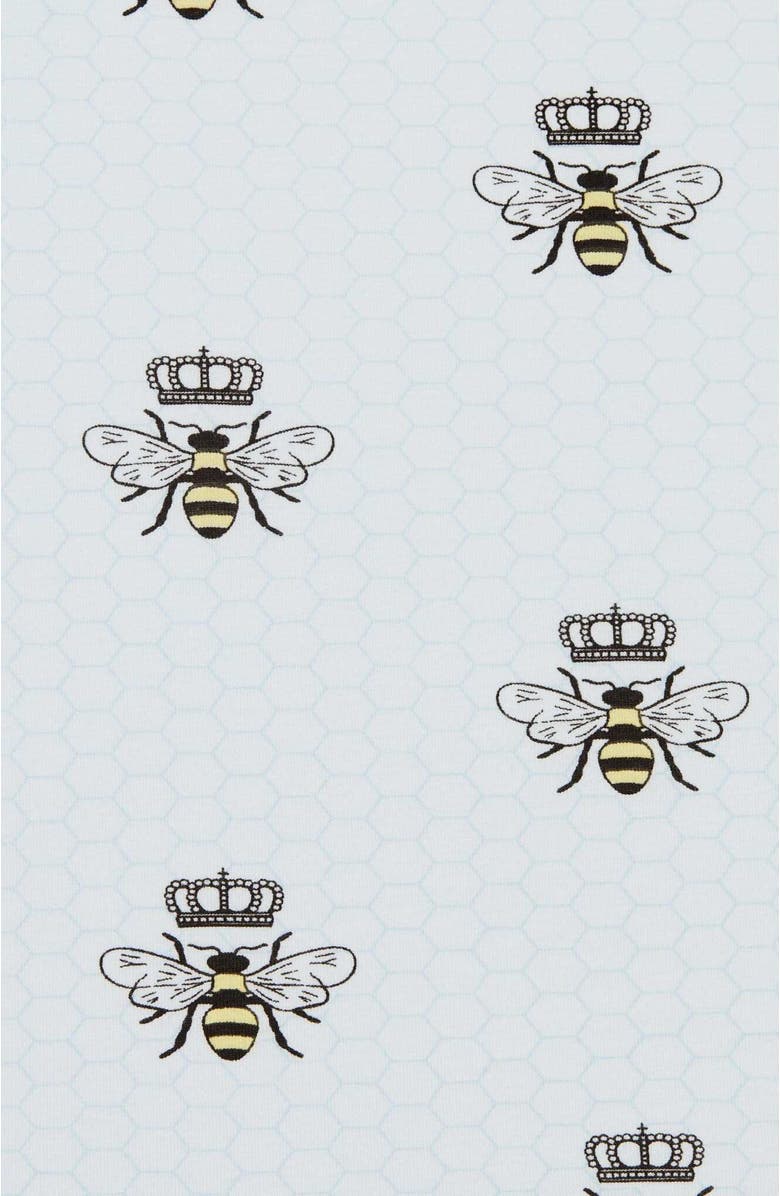 The Cat's Pajamas Luxe Pima Pajama Set Conversational, Alternate, color, Queen Bee Blue