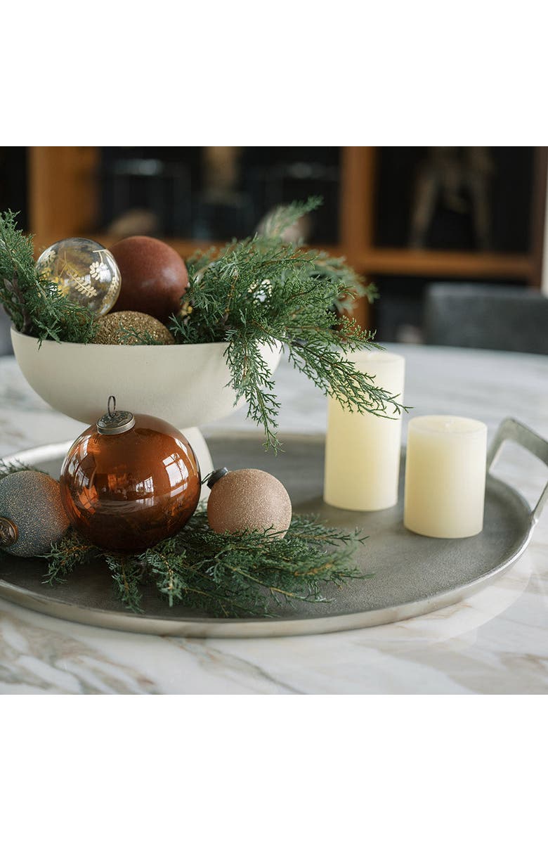 CG Hunter 20 inch Faux Evergreen Cedar Branch, Alternate, color, Green