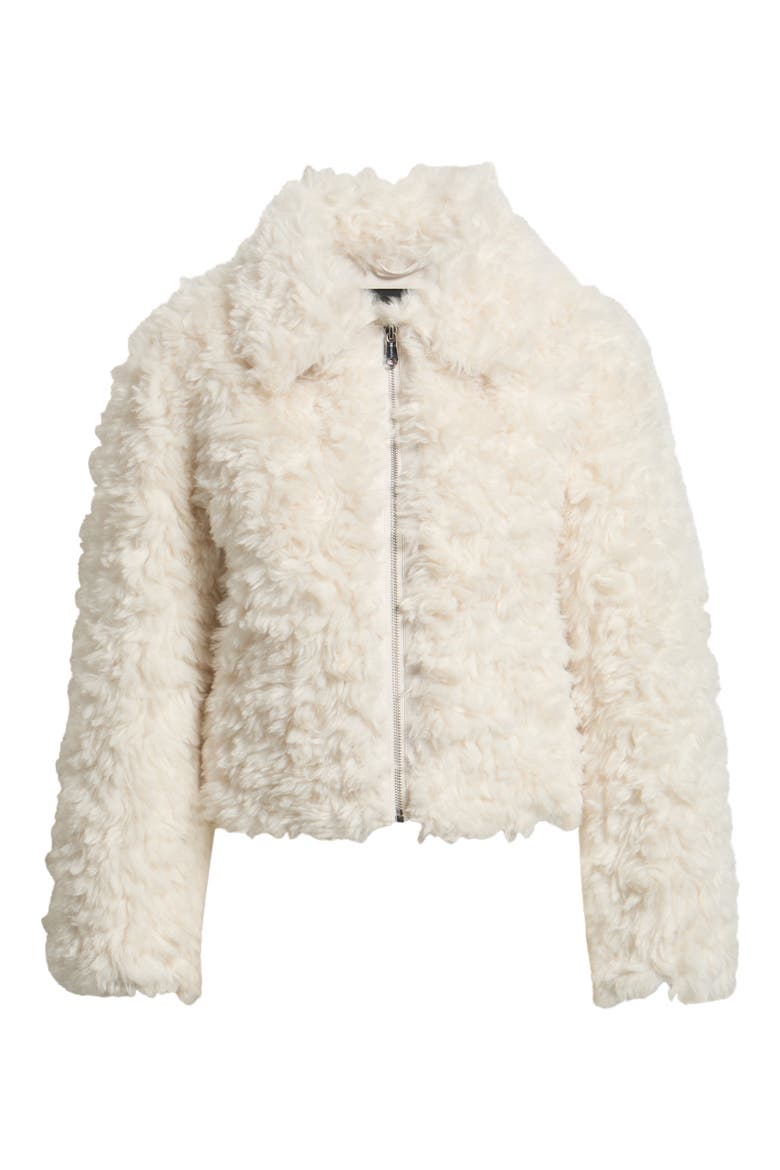 Faux Fur Jacket, Alternate, color, CREAM