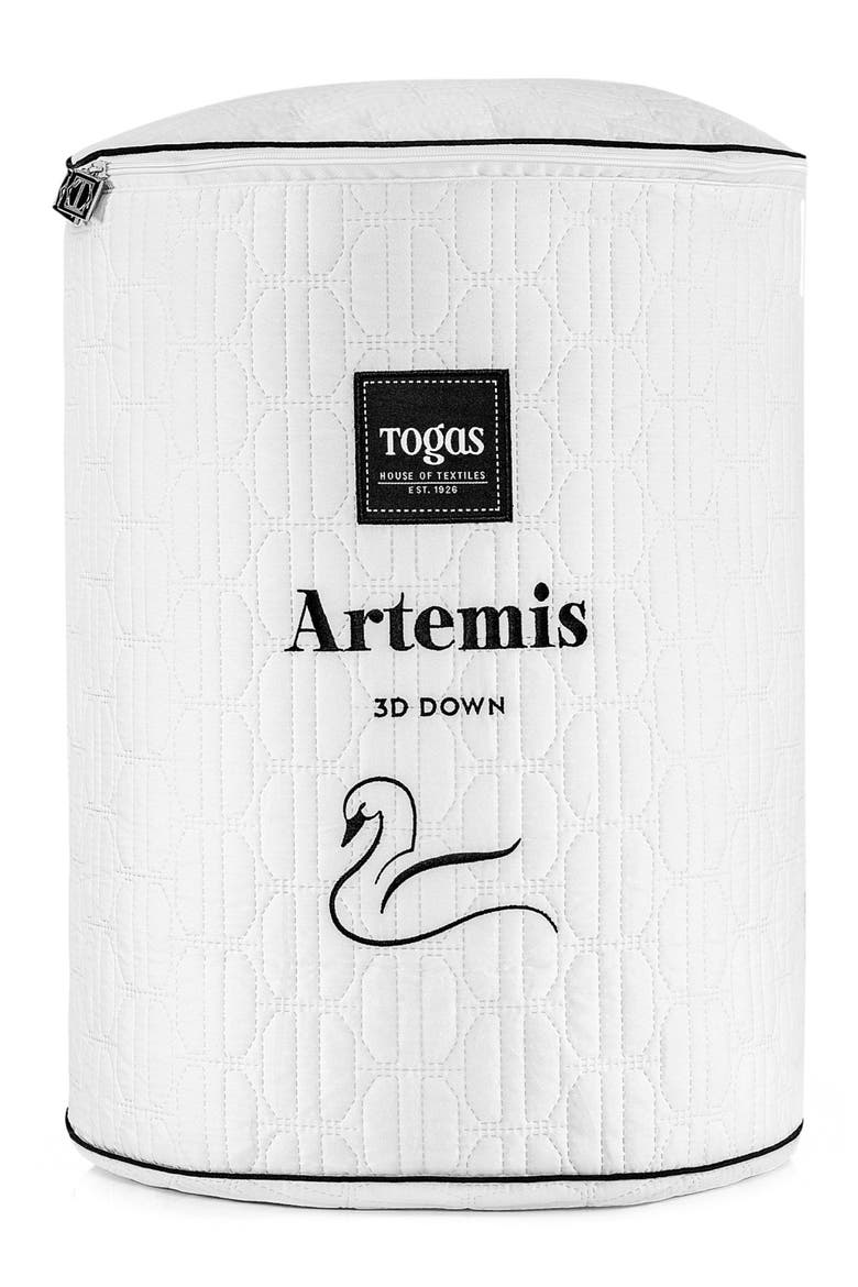 Artemis goose down comforter, Alternate, color, White