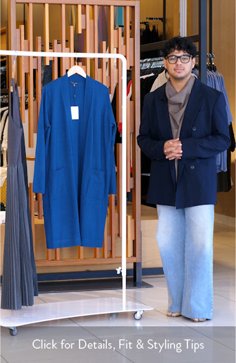 Long Open Front Cardigan, sales video thumbnail