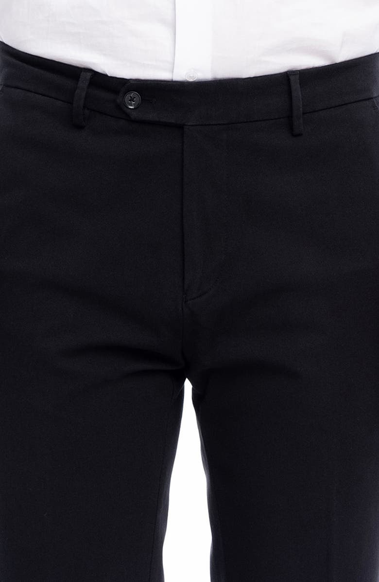 VELLAPAIS Stretch Cotton Casual Fashion Pants, Alternate, color, Black