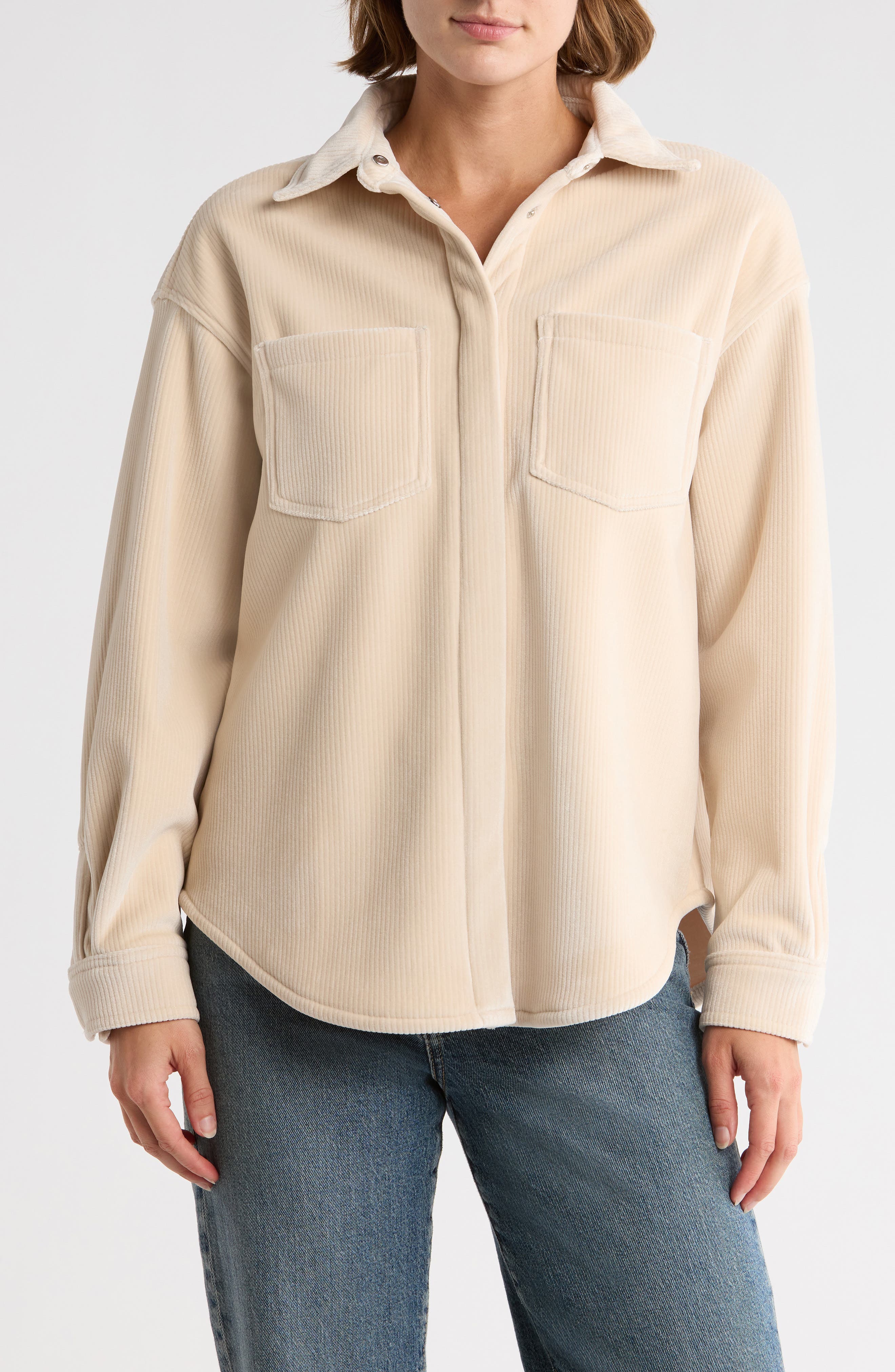 ELIE ELIE TAHARI Corduroy Shirt Jacket