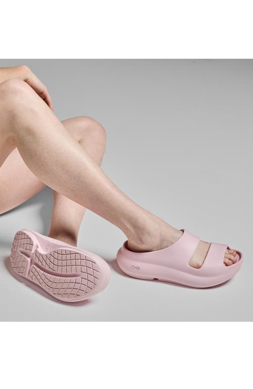 Oofos Ooyea Slide Sandal In Yellow