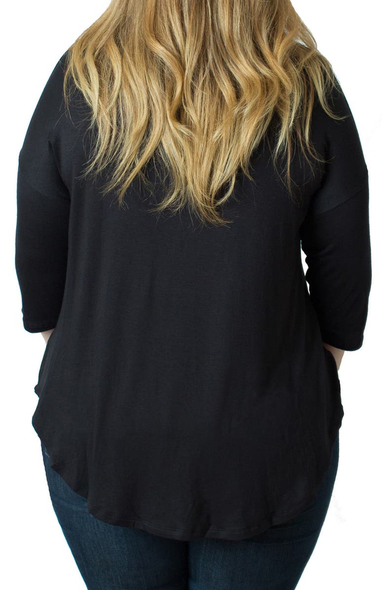 Udderly Hot Mama Button V-Neck Nursing Top, Alternate, color, 