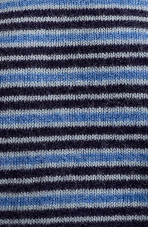 Washed Cotton Rib Crewneck Sweater