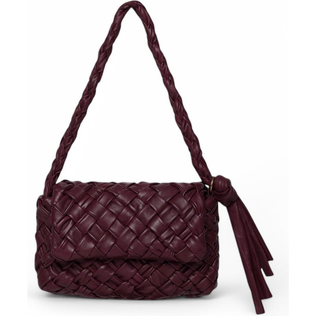 Walter Baker Halston Woven Flap Shoulder Bag