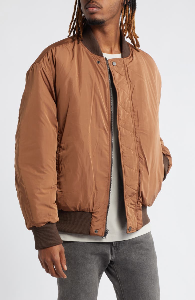 Topman MA-1 Reversible Bomber Jacket, Alternate, color, 