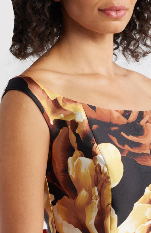 Julia Jordan Floral Off-the-shoulder Cocktail Dress In Multi